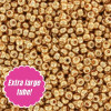 Miyuki ROUND 11/0 Seed Beads GALVANIZED YELLOW GOLD (5" tube)
