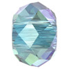 ELITE Eureka Crystal Briolette Bead XL Hole 6mm AQUA SHIMMER 2X 5042