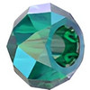 Swarovski Crystal Briolette Bead XL Hole 6mm EMERALD SHIMMER 2X 5042