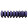 Czech Glass Beads Rondelle Disc METALLIC SUEDE PURPLE