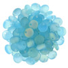 Czech Glass Lentil Beads MATTE AQUAMARINE AB 6mm