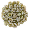 Czech Glass Lentil Beads ULTRA LUSTER OPAQUE GREEN 6mm