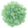 Czech Glass Lentil Beads SEA FOAM 6mm