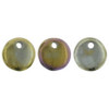 Czech Glass Lentil Beads IRIS  BROWN