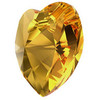 Swarovski Crystal Heart Pendant 14mm GOLDEN TOPAZ