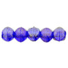 Czech Glass English Cut LUSTER IRIS COBALT 3mm