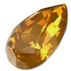 ELITE Eureka Crystal Pear Fancy Stone 14mm GOLDEN TOPAZ