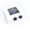 Cosmic Cluster Earrings QUASAR Black Purple Beads Set Beadway Boxes