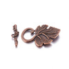 TIBETAN STYLE TOGGLE CLASP-Leaf & Grapes 36x22mm Antique Copper