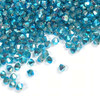 Preciosa Crystal Bicone Beads 4mm BLUE ZIRCON AB2X