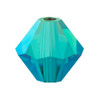 Preciosa Crystal Bicone Beads 4mm BLUE ZIRCON AB2X 1