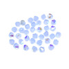 Krakovski Crystal Bicone Beads 4mm BABY BLUE OPAL AB