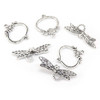 TOGGLE CLASP- Dragonfly 25mm Antique Silver Plated