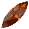 SMOKED AMBER ELITE Eureka Crystal Navette Fancy Stone 15mm