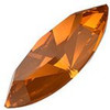 LIGHT AMBER ELITE Eureka Crystal Navette Fancy Stone 15mm