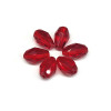 Eureka BASICS Faceted Teardrop Glass Beads SIAM 12x8mm red glass drops