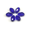 Eureka BASICS Faceted Teardrop Glass Beads COBALT 12x8mm blue drop beads