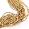 Diamond Cut Ball Chain 1.5mm KC GOLD By The Foot