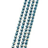 Diamond Cut Ball Chain 1.5mm METALLIC BLUE By The Foot