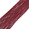 Krakovski Crystal Round Pearl beads 4mm crimson RED (Strand of 100)