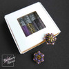 Lavender Purple Gold Beads Set- Astral Anise Earrings VIRGO