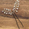 Crystal Hairpin using bicones and craft wire