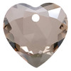 Krakovski Crystal Heart Pendant 14.5mm GOLDEN SHADOW