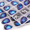 Krakovski Crystal Pear Pendants BERMUDA BLUE 11.5x8mm