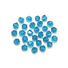 PEACOCK BLUE Krakovski Crystal Bicone Beads 4mm