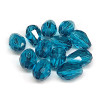 Eureka BASICS Faceted Teardrop Glass Beads PEACOCK BLUE 12x8mm (Pack of 20)