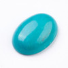 Gemstone Oval Cabochon 18x13mm Natural HOWLITE DK. TURQUOISE