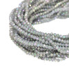 Grey Opal Rainbow Chinese Crystal Rondelle Beads 3x2mm