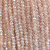 Chinese Crystal Rondelles 3x2mm LT. PEACH LUSTER