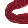 GARNET Chinese Crystal Rondelle Beads 3x2mm