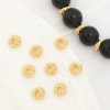18K Gold Plated KNOT SPACER BEAD 6x3mm