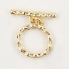 TOGGLE CLASP 14K Gold Plated -Round 16mm