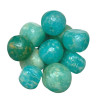 NATURAL AMAZONITE 8mm Cube Gemstone Beads