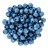 Firepolish 3mm Czech Glass Beads SATURATED METALLIC LITTLE BOY BLUE
