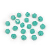 Krakovski Crystal Bicone Beads 4mm GREEN TURQUOISE