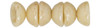 LUSTER OPAQUE CHAMPAGNE TEACUP 2x4mm Czech Glass Beads