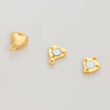 MAGNETIC HEART CLASP 12x8.5mm 18K Gold Plated