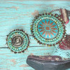 BUTTON-Antique Copper Patina-Western Ova