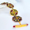 Sunflower Calm Bracelet Tutorial with beaded toggle clasp