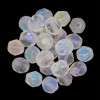 Firepolish 6mm Czech Glass Beads MATE CRYSTAL AB