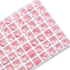 Krakovski Crystal Chaton 8mm LT. ROSE AB GLITTER 1088 color back stone