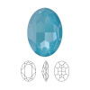 ELITE Eureka Crystal Oval Fancy Stone 14mm TEAL IGNITE 4120