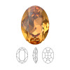 Swarovski Crystal Oval Fancy Stone 14mm DARK ORANGE 4120