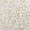 Miyuki ROUND Seed Beads SIZE MIX GILT LINED OPAL WHITE