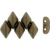 2-Hole GEMDUO Czech Glass Beads MATTE DK BRONZE