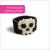 Skull Ring Peyote Pattern